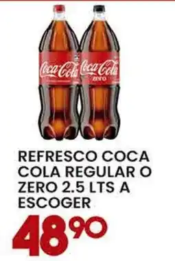 Alsuper Refresco Coca Cola Regular o Zero oferta