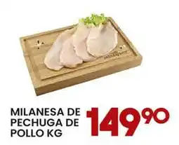 Alsuper Milanesa de pechuga de pollo oferta