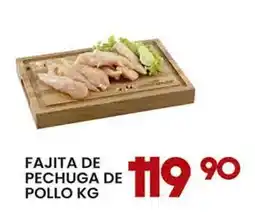 Alsuper Fajita de pechuga de pollo kg oferta