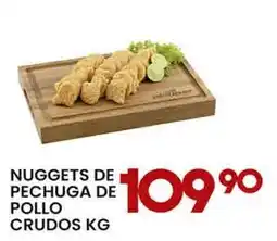 Alsuper nuggets de pechuga de pollo crudos oferta