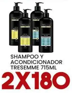 Alsuper TRESEMME SHAMPOO Y ACONDICIONADOR oferta