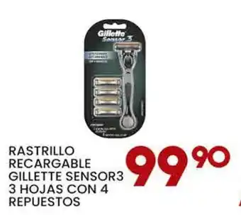 Alsuper Gillette sensor3 rastrillo recargable oferta