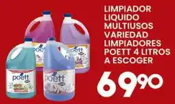 Alsuper poett limpiador liquido multiusos variedad limpiadores oferta