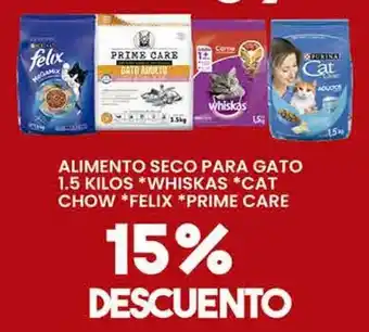 Alsuper whiskas cat chow felix prime care oferta