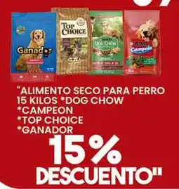Alsuper dog chow top choice campeon ganador oferta