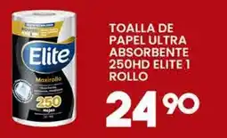 Alsuper elite toalla de papel ultra absorbente 250hd elite 1 rollo oferta