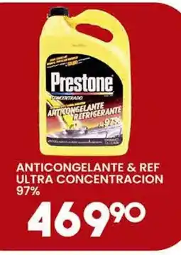 Alsuper Prestone anticongelante & ref ultra concentracion oferta