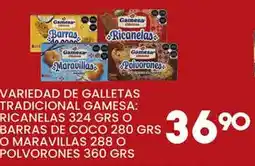 Alsuper GAMESA variedad de galletas tradicional oferta