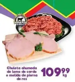 S-Mart Steak Plus Chuleta ahumada de lomo de cerdo o molida de pierna de res oferta