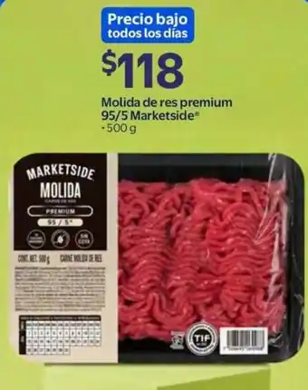 Marketside molida de res premium 95/5