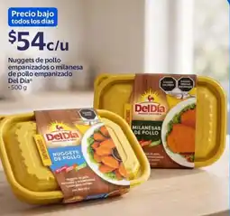 Walmart Express DelDia nuggets de pollo empanizados o milanesa de pollo empanizado oferta