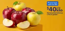 Walmart Express Manzana Red Delicious o Peron golden oferta