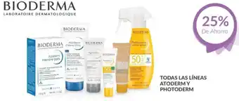 Bioderma todas las líneas atoderm y photoderm