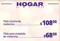 La Comer hogar plato trinche de melamina oferta