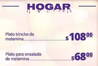 Hogar plato trinche de melamina