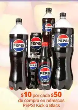 La Comer Pepsi Kick o Black oferta