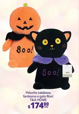 La Comer T&A HOME Peluche calabaza, fantasma o gato Boo! oferta