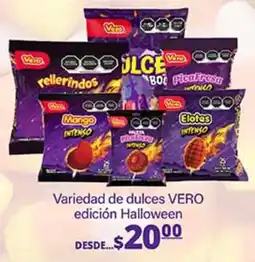 La Comer Vero variedad de dulces edicion halloween oferta