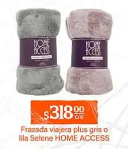 La Comer Home Access Frazada viajera plus gris o lila oferta