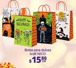 La Comer Bolsa para dulces kraft NICO oferta