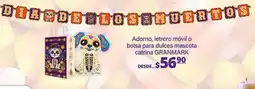 La Comer Granmark adorno letrero móvil o bolsa para dulces mascota catrina oferta