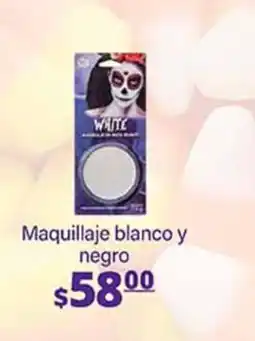 La Comer White Maquillaje blanco y negro oferta
