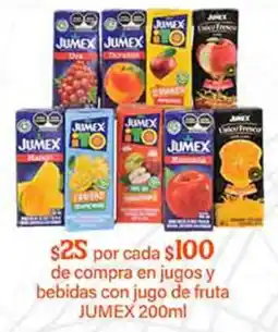 La Comer Jumex jugos y bebidas con jugo de fruta oferta