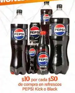 La Comer Pepsi Kick o Black oferta