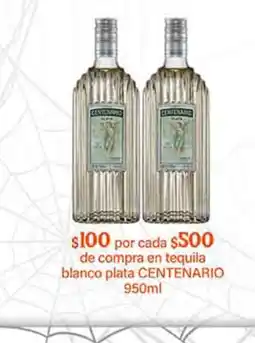 La Comer centenario tequila blanco plata oferta