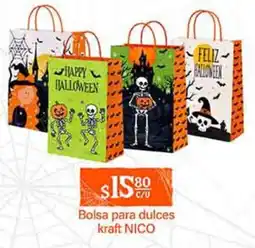 La Comer Bolsa para dulces kraft NICO oferta