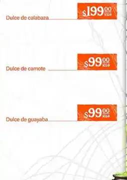 La Comer Dulce de calabaza oferta