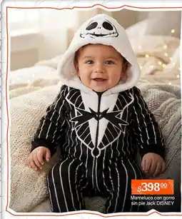La Comer Jack disney mameluco con gorro sin pie oferta