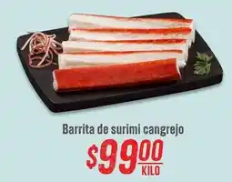 Soriana Híper Barrita de surimi cangrejo oferta