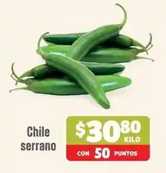 Soriana Híper Serrano - chile serrano oferta