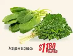 Soriana Híper Acelga o espinaca oferta