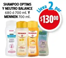 Farmacias Guadalajara Mennen shampoo optims y neutro balance oferta