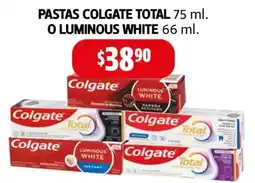 Farmacias Guadalajara Colgate Total o Luminous White oferta