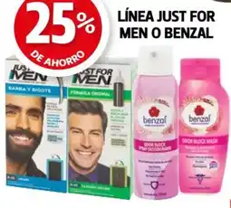 Farmacias Guadalajara benzal línea just for men o benzal oferta