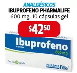 Farmacias Guadalajara Pharmalife ibuprofeno oferta