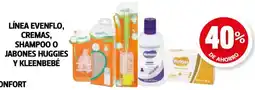 Farmacias Guadalajara Huggies línea evenflo cremas shampoo o jabones oferta