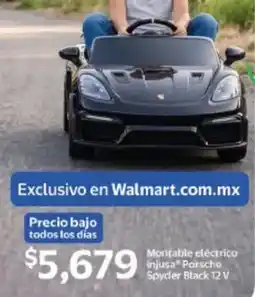 Walmart Injusa Porsche Spyder Black 12 V oferta