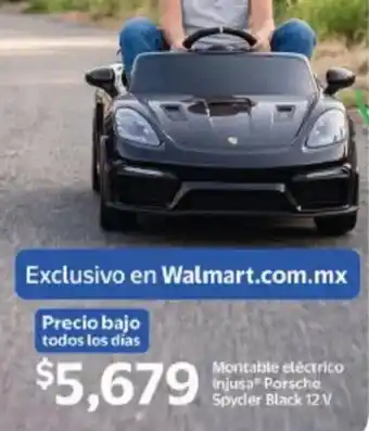 Injusa Porsche Spyder Black 12 V