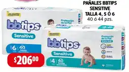 Farmacias Guadalajara bbtips pañales sensitive oferta