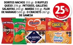 Farmacias Guadalajara Doritos Ruffles Pa'todos Saladitas Marias Flor de naranjo Crackets oferta