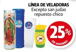 Farmacias Guadalajara línea de veladoras oferta