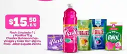 Farmacias Guadalajara Flash Limpidor y Pastillas Cloralex Quitamanchas Vinagre y Color Oxi Pinol Jabón Líquido oferta