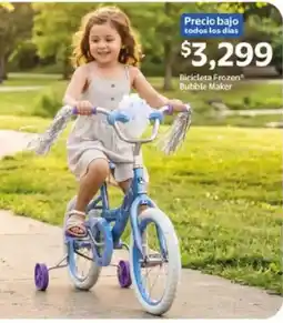 Walmart Frozen Bicicleta Bubble Maker oferta