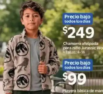Chamarra afelpada para niño Jurassic World