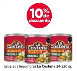 Zorro La Costeña ensalada de verduras oferta