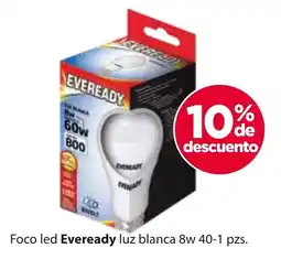 Zorro Eveready foco led luz blanca 8w oferta